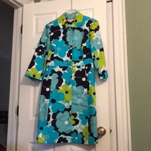 Lilly Pulitzer Long Floral Jacket fully lined
